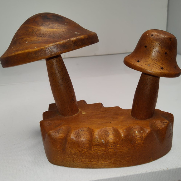 Vintage Other - Vintage 1970's Monkeywood Mushroom Hors D'oeuvre Fondue Party Toothpick Display